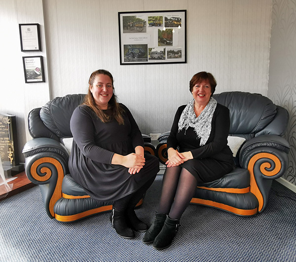 Caroline Raftery and Katie - Jack Dawson Funeral Services